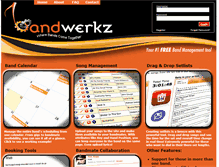 Tablet Screenshot of bandwerkz.com